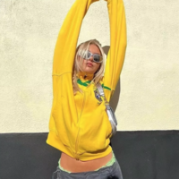 Y2K BRASIL ZIP UP TRACK JACKET - Thumbnail 1