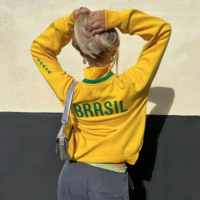 Y2K BRASIL ZIP UP TRACK JACKET - Thumbnail 3