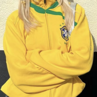 Y2K BRASIL ZIP UP TRACK JACKET - Thumbnail 5
