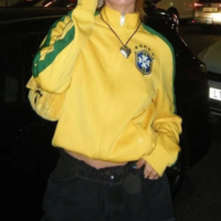 Y2K BRASIL ZIP UP TRACK JACKET - Thumbnail 6