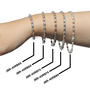 Rice Bead Bracelets: St. Silver Charleston Rice Beads Oval 4 X 5mm Beads 400Ga On Chain With Lobster-Claw Clasp Anti-Tarnish Coating & Gift Boxed-1