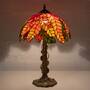 Tiffany lamp stained glass leaves Christmas gifts Fusing glass Custom stained glass flower lamp Standing lamp-1