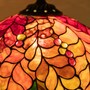 Tiffany lamp stained glass leaves Christmas gifts Fusing glass Custom stained glass flower lamp Standing lamp-3