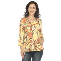 White Mark Women's Vibrant Boho Swing Top - Thumbnail 3