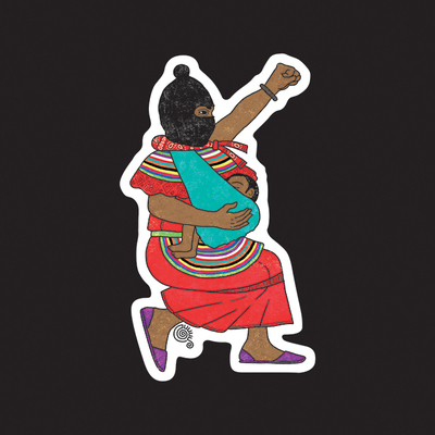 Mujer Zapatista Sticker