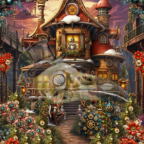 Madame Verne's Festive Garden