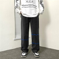 Stunning Hipppie Solid Print Oversize Punk Grunge Hiphop Straight Trousers Streetwear Rave Men Women Amazing  - Thumbnail 9