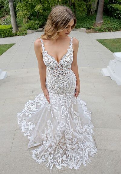 Elegant Sweetheart Lace Appliques Wedding Dress Bridal Gown