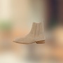 Handmade Men's Beige Suede Chelsea Ankle Boots and Winter-Ready Biker Boots! Stylish and Causal Boots for Men-1