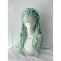 Jasmine Green Long Wig - Thumbnail 3