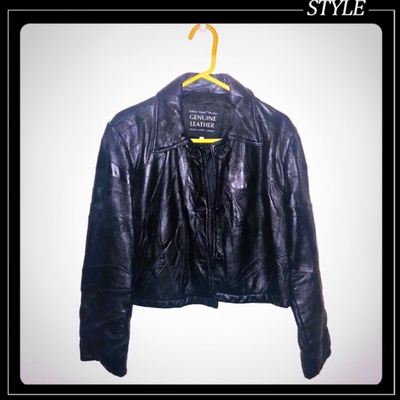 Italian stone men’s leather jacket 