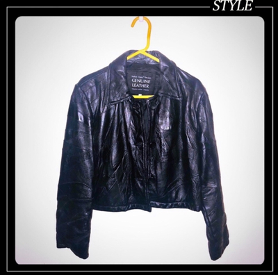 Italian stone men’s leather jacket 