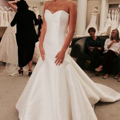 Elegant mermaid simple wedding dress bridal gown