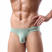 Wholesale 3PK cotton blend Men's sexy underwear lingerie low-rise breathable briefs underpants Green BR1130 - Thumbnail 3