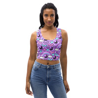 Rainbow Spooky Bats Purple Crop Top - Thumbnail 11