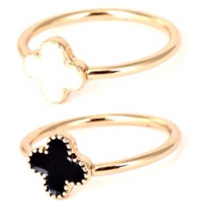 Clover midi ring