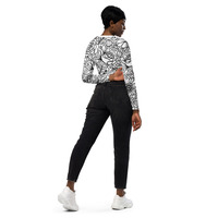 Lady Tie  Recycled long-sleeve crop top - Thumbnail 3