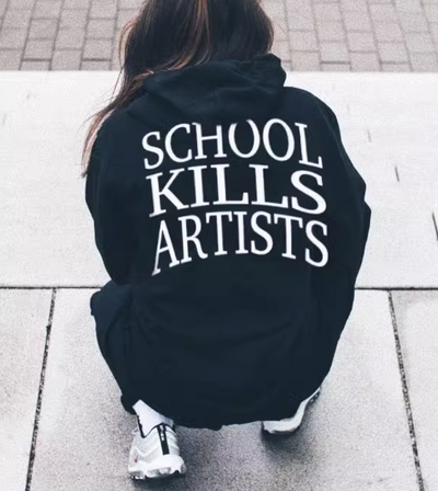 Free Shipping-SCHOOL KILLS ARTISTS HOODIE