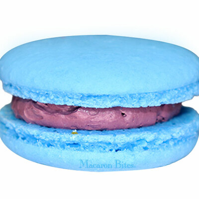 Macaron Bites Blueberry Gift Box - 12 Count - Thumbnail 2