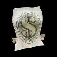 Money 3 piece wearable ceramic corset with 23k Gold detail by: Nicole Moan  - Thumbnail 5