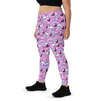 Rainbow Spooky Bats Pink Leggings - Thumbnail 3