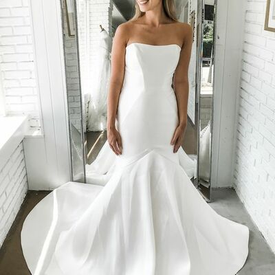 Simple sheath boho beach wedding dress bridal gowns - Thumbnail 1