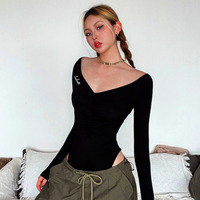 Stunning Punk Butterfly Print Chiffon Transparent Mesh Slinky Pullover Tops Jumpsuit Streetwear Rave Amazing - Thumbnail 1