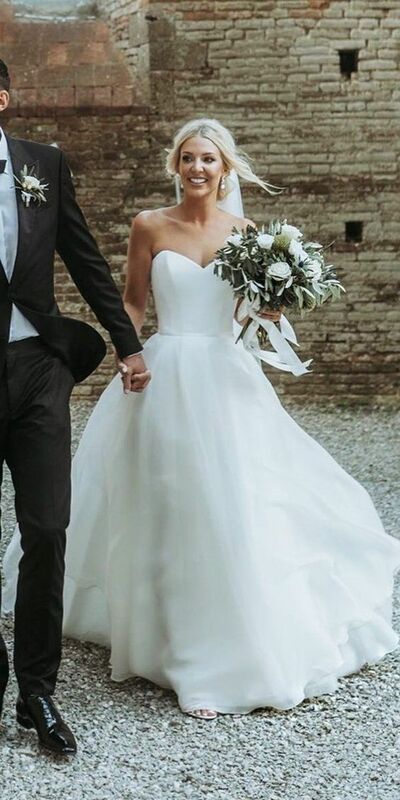 Elegant Ball Gown Tulle Wedding Dress Bridal Gown