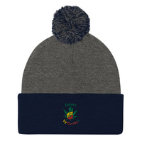 Curvez Pom-Pom Beanie - Thumbnail 3