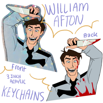 Acrylic william afton keychain