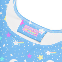 Starry Glitter Blue Skater Dress - Thumbnail 6