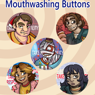 Mouthwashing buttons bundle