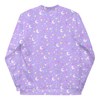 Starry Glitter Purple Unisex Bomber Jacket - Thumbnail 11