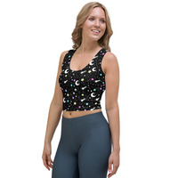 Starry Glitter Black Crop Top - Thumbnail 18