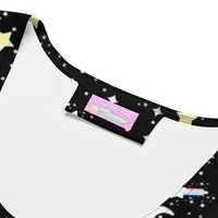 Starry Glitter Black Crop Top - Thumbnail 21