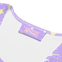 Starry Glitter Purple Crop Top - Thumbnail 23