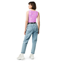 Starry Glitter Pink Crop Top - Thumbnail 6