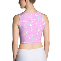 Starry Glitter Pink Crop Top - Thumbnail 24