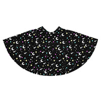 Starry Glitter Black Skater Skirt - Thumbnail 8