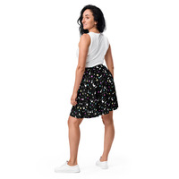Starry Glitter Black Skater Skirt - Thumbnail 9