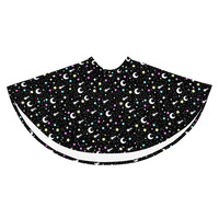 Starry Glitter Black Skater Skirt - Thumbnail 12