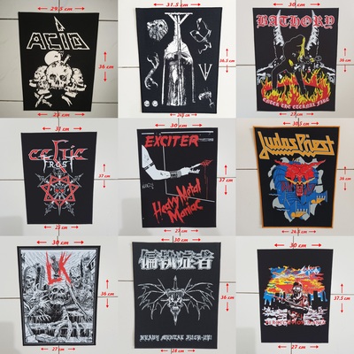 Punk back patches, hardcore, crust, d beat, metal, thrash, grindcore, dtf / screen printed back patch - Thumbnail 4