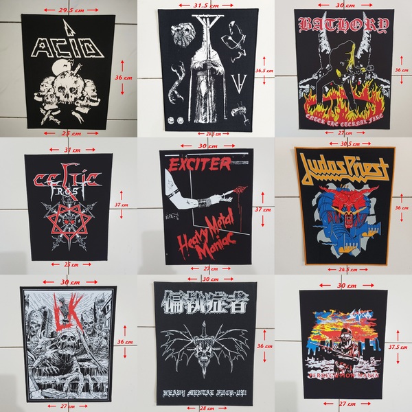 Punk Back Patches, Hardcore, Crust, D beat, Metal, Thrash, Grindcore, DTF / Screen Printed Back Patch