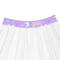 Starry Glitter Purple Skater Skirt - Thumbnail 7