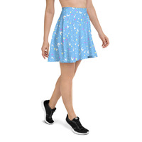 Starry Glitter Blue Skater Skirt - Thumbnail 4