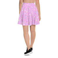 Starry Glitter Pink Skater Skirt - Thumbnail 6