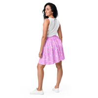 Starry Glitter Pink Skater Skirt - Thumbnail 9
