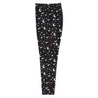 Starry Glitter Black Women's Joggers - Thumbnail 17