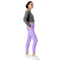 Starry Glitter Purple Women's Joggers - Thumbnail 1