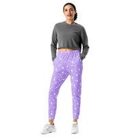 Starry Glitter Purple Women's Joggers - Thumbnail 3